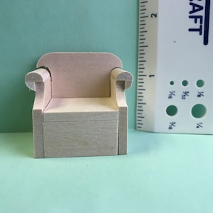 1/24 Scale Miniature Overstuffed Chair KIT image 9