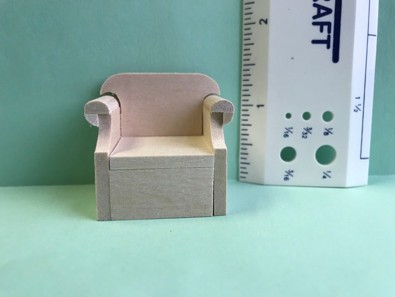1/24 Scale Miniature Overstuffed Chair KIT image 9