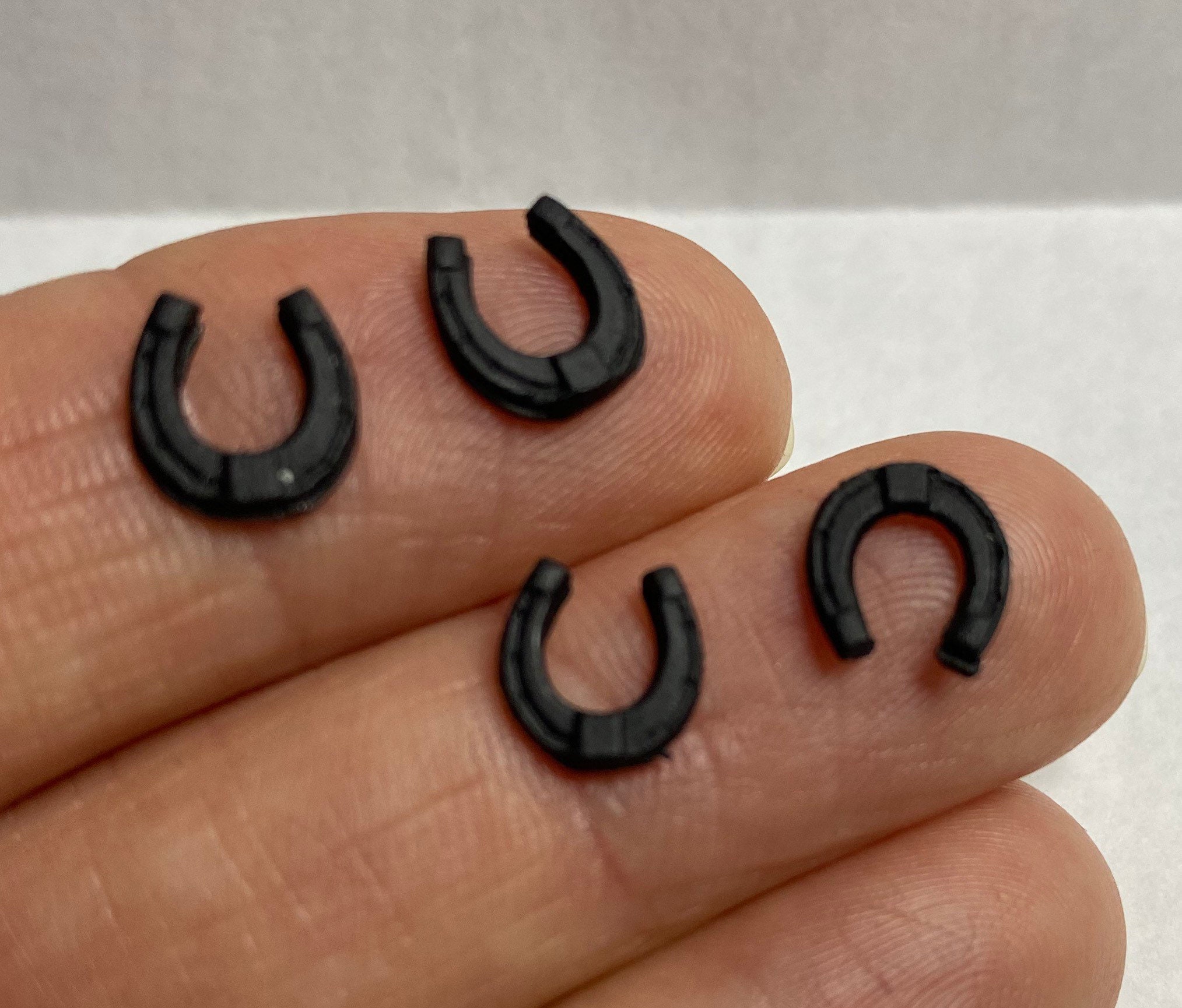 1/2 Scale Miniature Set of 4 Horseshoes Etsy