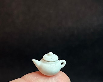 1/24 Scale Miniature Chunky Teapot White