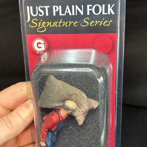 thumbnail image 2 of Just Plain Folk #2011 G Scale Figure – Man On Ladder – Resin Train Figure (NEW) 2 of 2