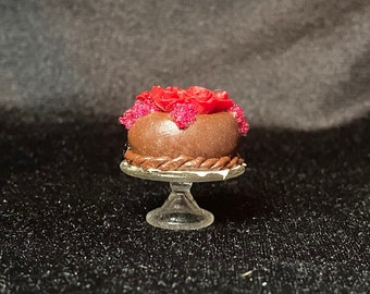 1/12 Scale Miniature Chocolate Cake