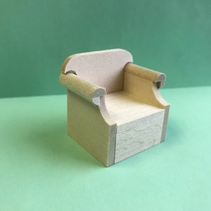1/24 Scale Miniature Overstuffed Chair KIT image 2