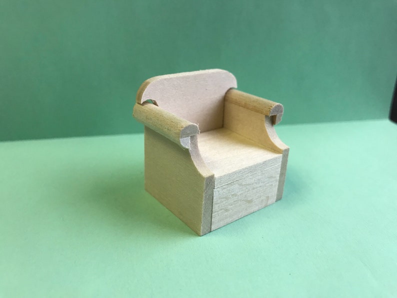 1/24 Scale Miniature Overstuffed Chair KIT image 2