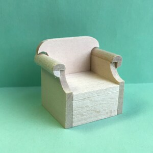 1/24 Scale Miniature Overstuffed Chair KIT image 5
