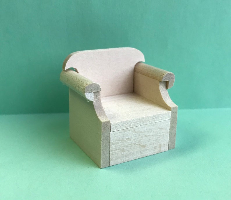 1/24 Scale Miniature Overstuffed Chair KIT image 5