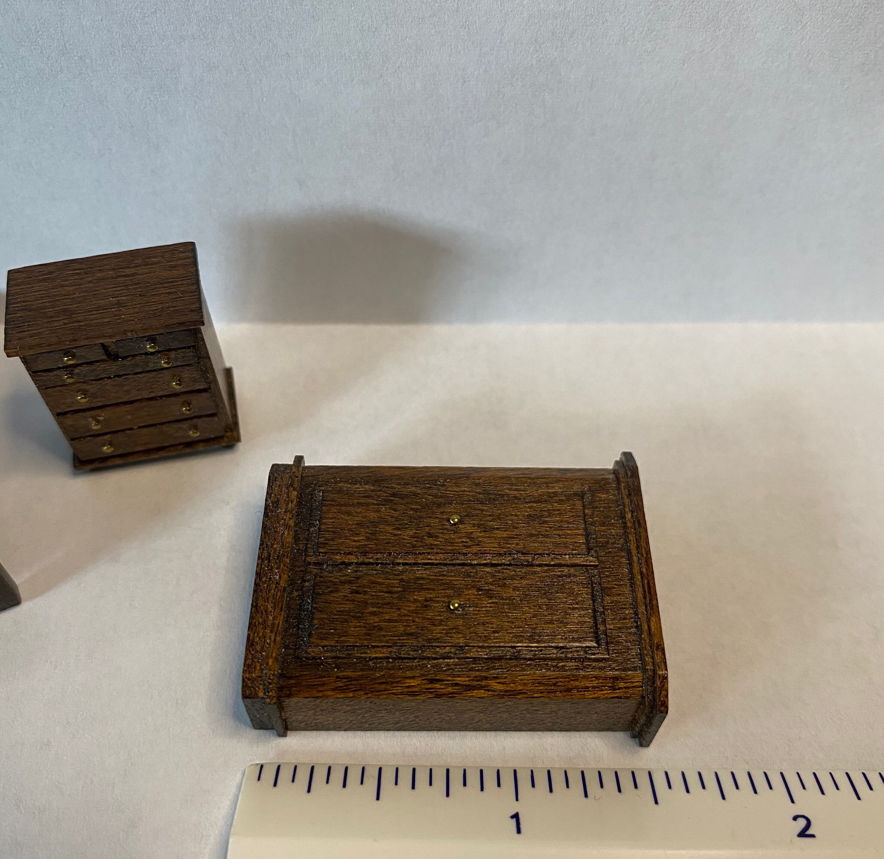 1/4 Scale Miniature Walnut 5 Piece Bedroom Set | Etsy