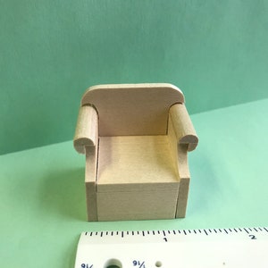 1/24 Scale Miniature Overstuffed Chair KIT image 7