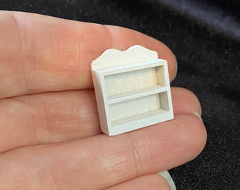 1/4” Scale Miniature White Shelf