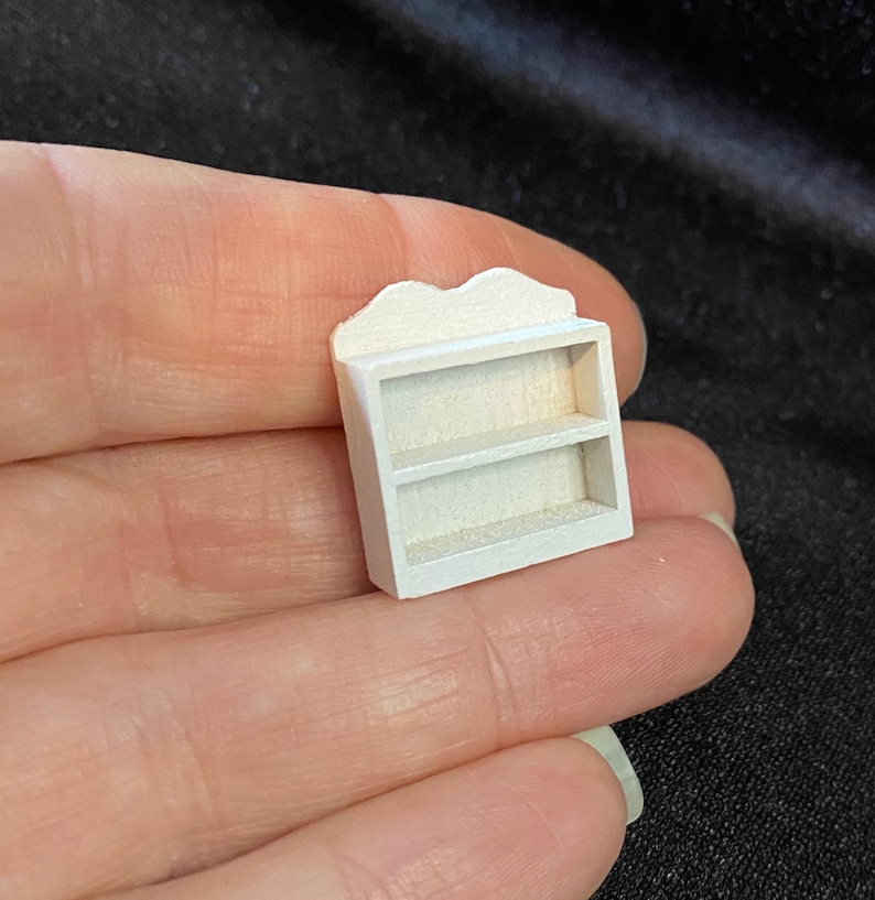 1/4 Scale Miniature White Shelf image 1