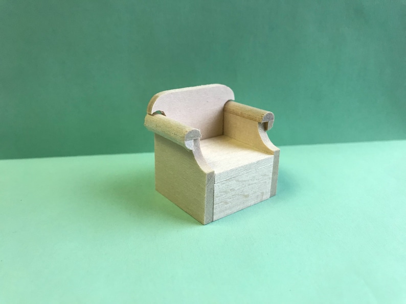 1/24 Scale Miniature Overstuffed Chair KIT image 4