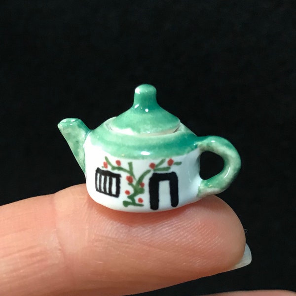 1” Scale Miniature Signed Sam Dunlap Teapot