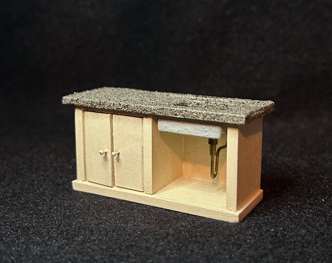 1/24 Scale Miniature Counter With Sink Etsy