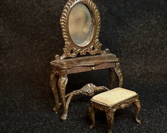 1/24 Scale Miniature Bespaq Vanity and Stool