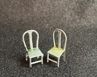 1/48 Scale Miniature Metal Chairs