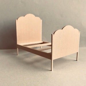 1/24 Scale Miniature Double Bed KIT