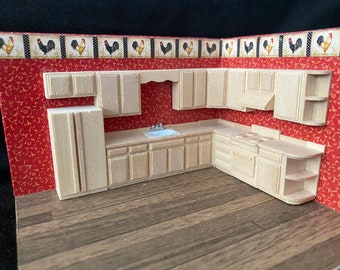 1/4” Scale Miniature 19 Piece Kitchen KIT