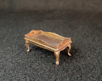 1/2” Scale Miniature Bespaq Walnut Bed Tray