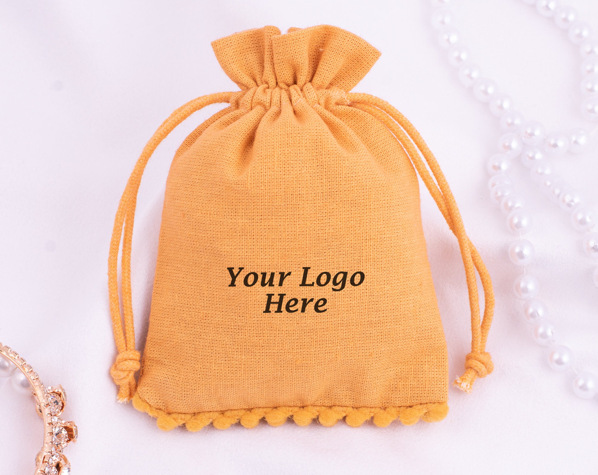 100 Designer Jewelry Packaging Pouches Ecofriendly Cotton Etsy