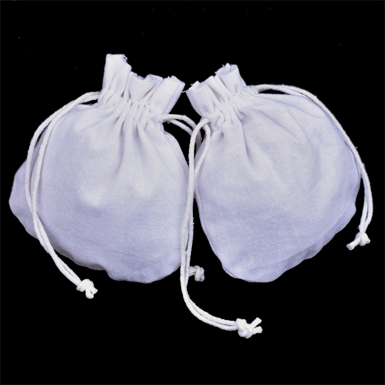 100 Round Drawstring Pouch Cotton Drawstring Bag Jewelry Etsy