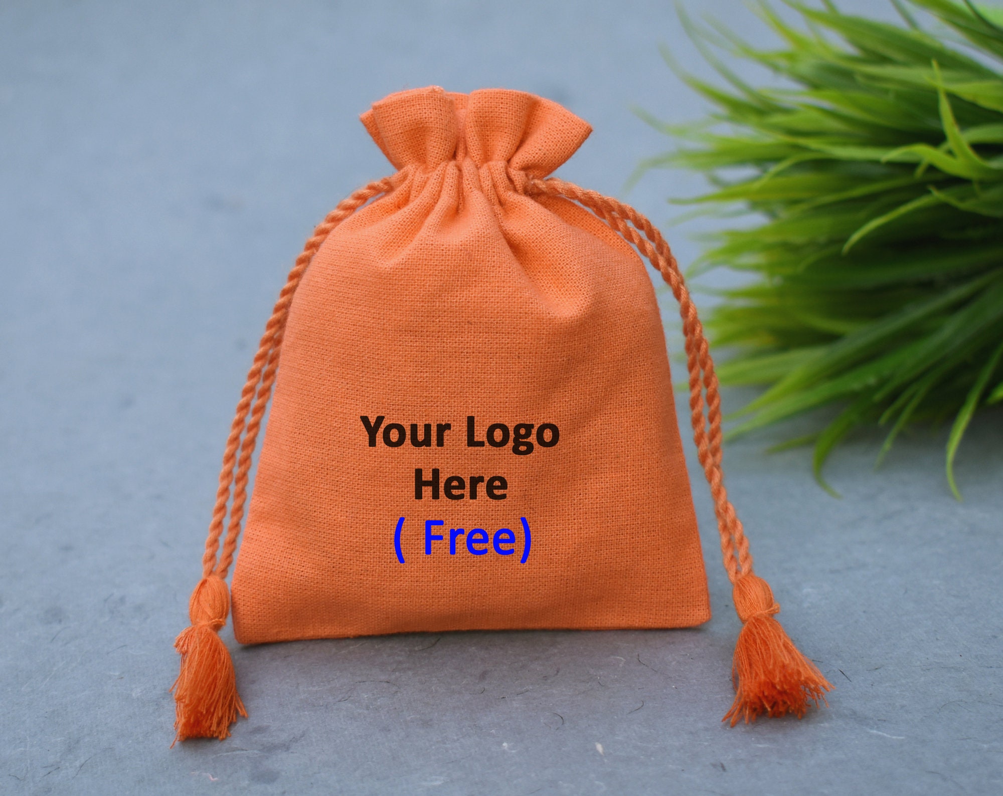 Free Logo Print 100 Custom Jewelry Pouch Cotton Drawstring Etsy
