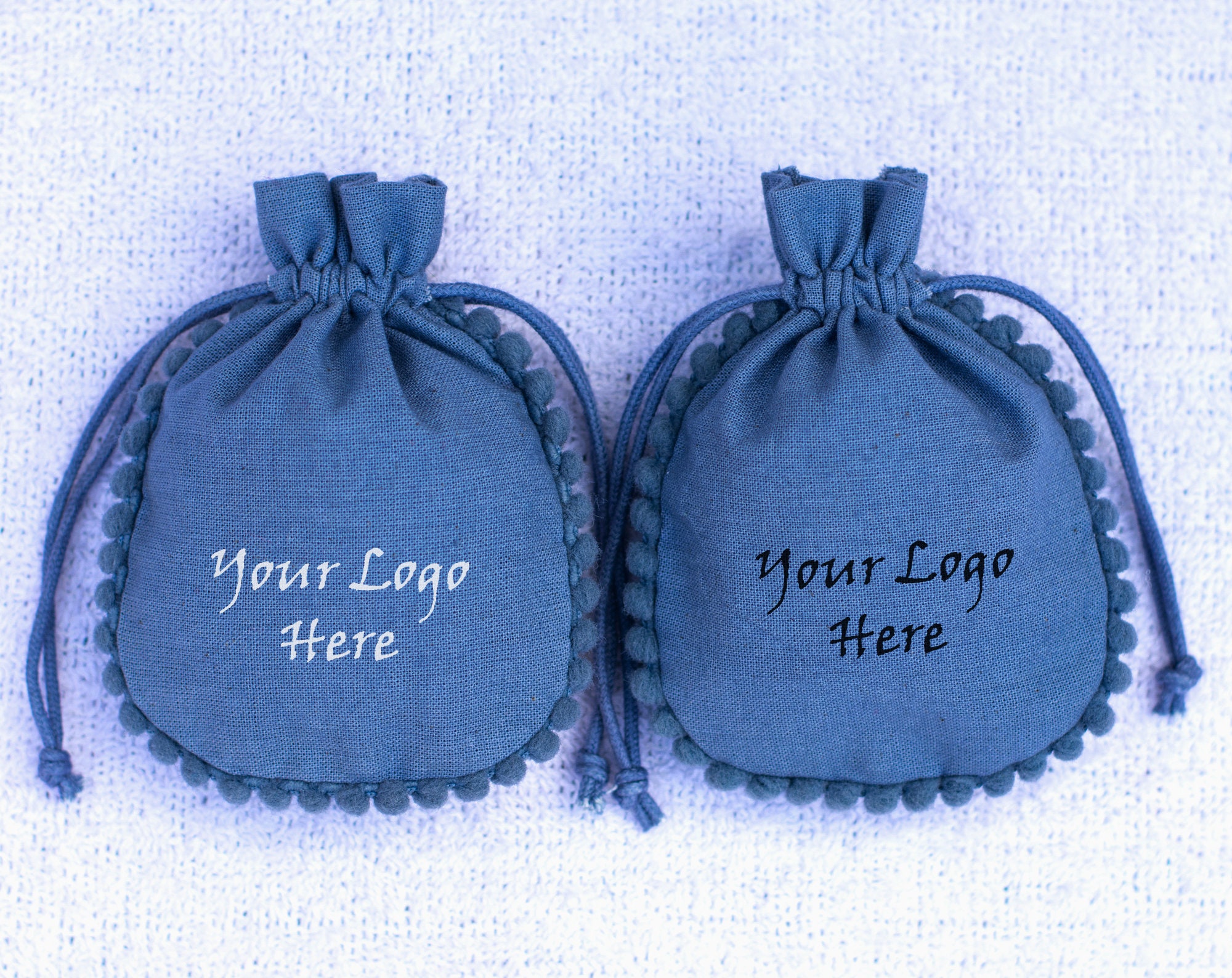 Unique Pouch 100 Custom Packaging Pouch, Personalized Logo Cotton Drawstring Bag ...