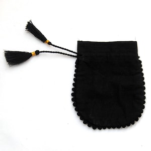 Lot de 100 pochettes en coton noires avec cordon de serrage, pochettes avec logo personnalisé et petits sacs, emballage de bijoux, petits sacs en coton, sacs cadeaux