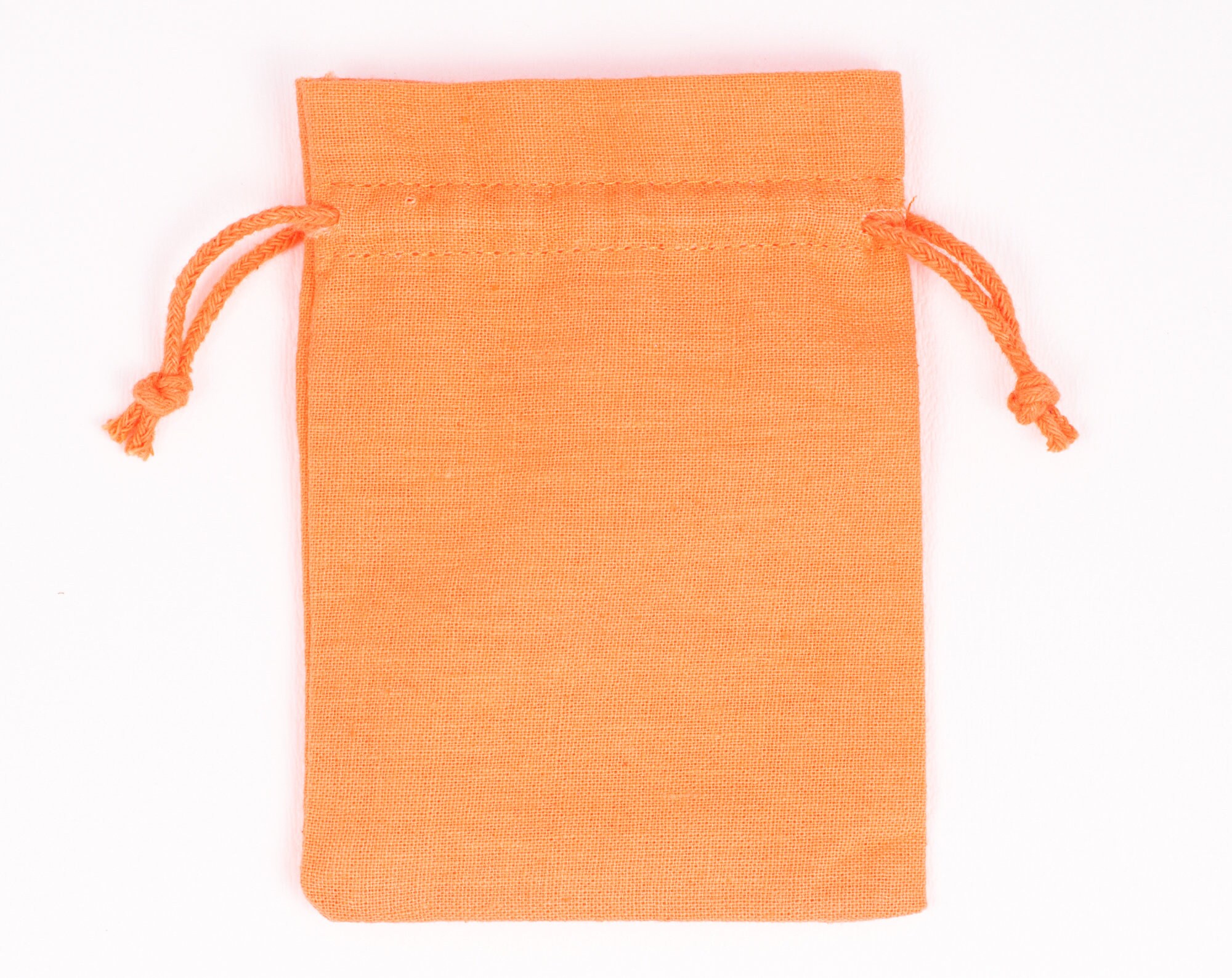 100 Pcs Orange Drawstring Jewelry Packaging Bags Jewelry Etsy