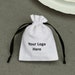 see more listings in the White Drawstring Pouches section