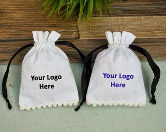 100 Eco-Friendly Wedding Favor Custom Shipping Bag Personalize Drawstring Bag With Logo - Free Shipping