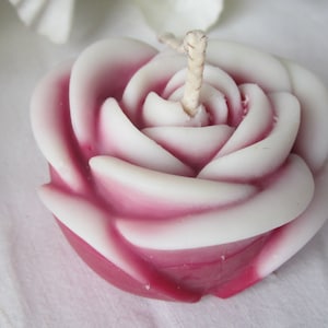 Scented Candle large rose image 1