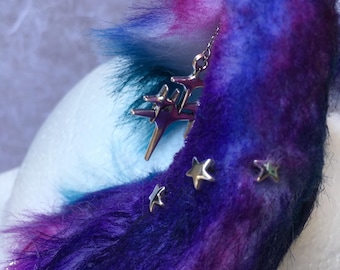 Galaxy Wolf-oren, steroorbellen, oren van imitatiebont, harige oren, hond, wolf, vos, kat, cosplay-oren, anime-oren