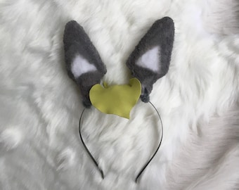 Totoro-oren met blad, oren van imitatiebont, harige oren, cosplay-oren, anime-oren