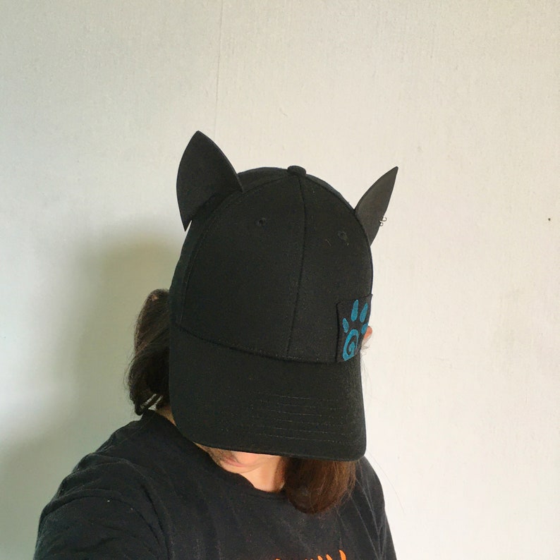 Cap With Animal Ears, Clean Design, Elegant yet Playful, Paw Print