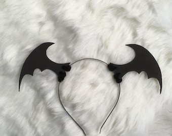 Haarhoepel drakenvleugels, hoofdornament Halloween, vleermuisvleugels, spookachtig kostuum, gothic, cosplay-oren, anime-oren