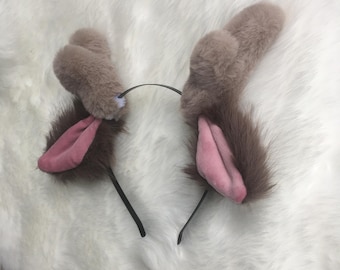 Pluche rendiergewei en -oren, schattig en pluizig, hoofdband voor wintervakantie, one size fits all, klein gewei, kawai