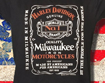 ハーレーダビッドソン シャツ バイカー Tシャツ トップ 80年代