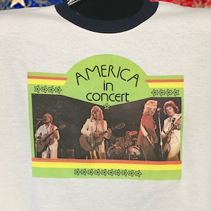Vintage America in Concert Ringer T-Shirt: Soft Thin Cotton LAST ONE