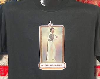 Vintage 1977 Elvis T-Shirt: "My Way With Elvis" Graphic Tee