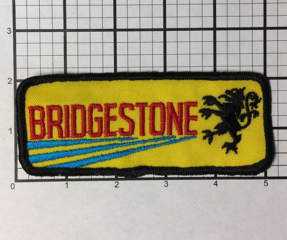 Vintage 1970's Bridgestone Motorcycles patch neve… - image 1