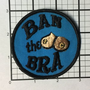 Vintage 1970s Ban the Bra Patch: Never Sold, Rare Find