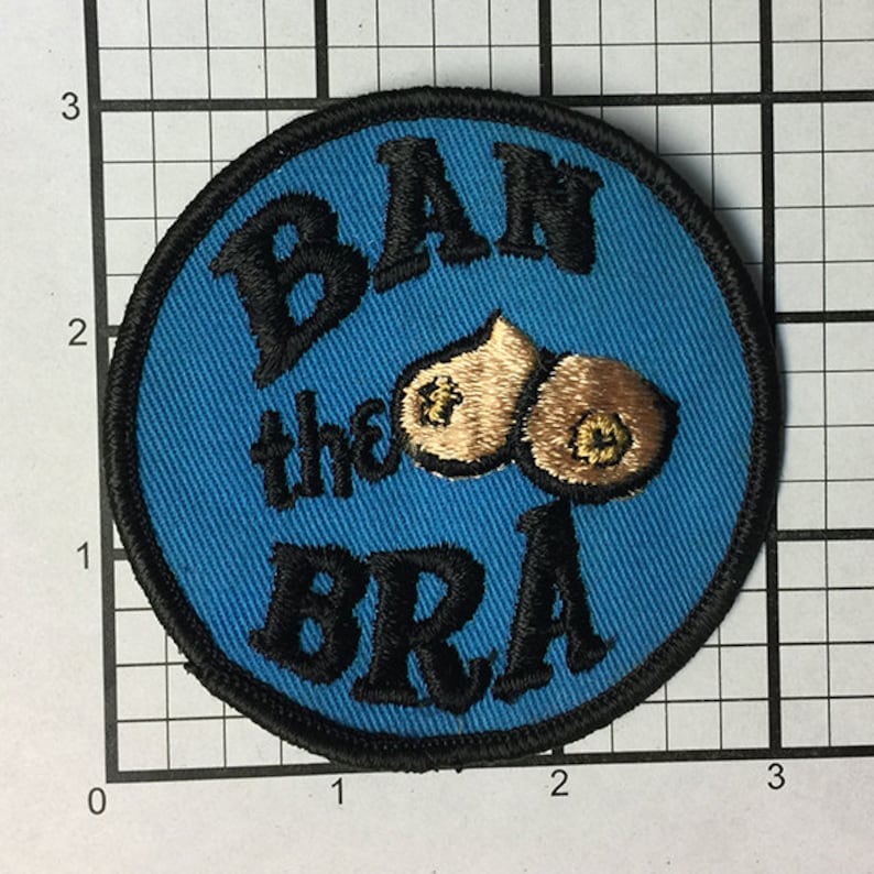 Vintage 1970's Ban the Bra patch never sold and stored Etsy