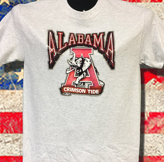 Alabama Crimson Tide Vintage 80's Transfer on Ash Cotton | Etsy