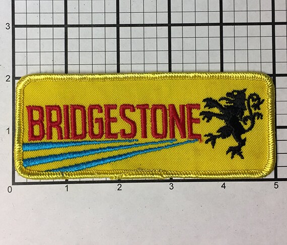 Vintage 1970's Bridgestone Motorcycles patch neve… - image 2