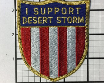 Vintage 1990's I Support Desert Storm patch never sold and stored away over 20 years. Great for jeans or your Jacket cool Storm'in Norman