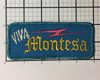 Vintage 1970s Viva Montesa Patch: Rare Dirt Bike Graphic