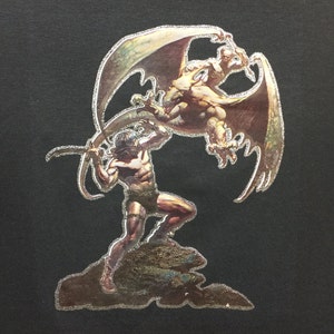1970&#39;s Fantasy Art by Boris Vallejo transfer printed in the 70&#39;s this transfer was never sold and stored away over 30 years. Last Few