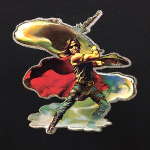 1970&#39;s Fantasy Art by Boris Vallejo transfer printed in the 70&#39;s this transfer was never sold and stored away over 30 years. Soft Tee #1 art