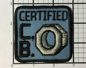 Vintage 1970's Certified C.B. patch never sold and stored away over 30 years. Great look for sexy old jeans or a Jacket. Funny Breaker 19