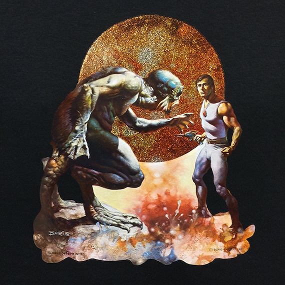 1970's Fantasy Art by Boris Vallejo transfer printed … - Gem
